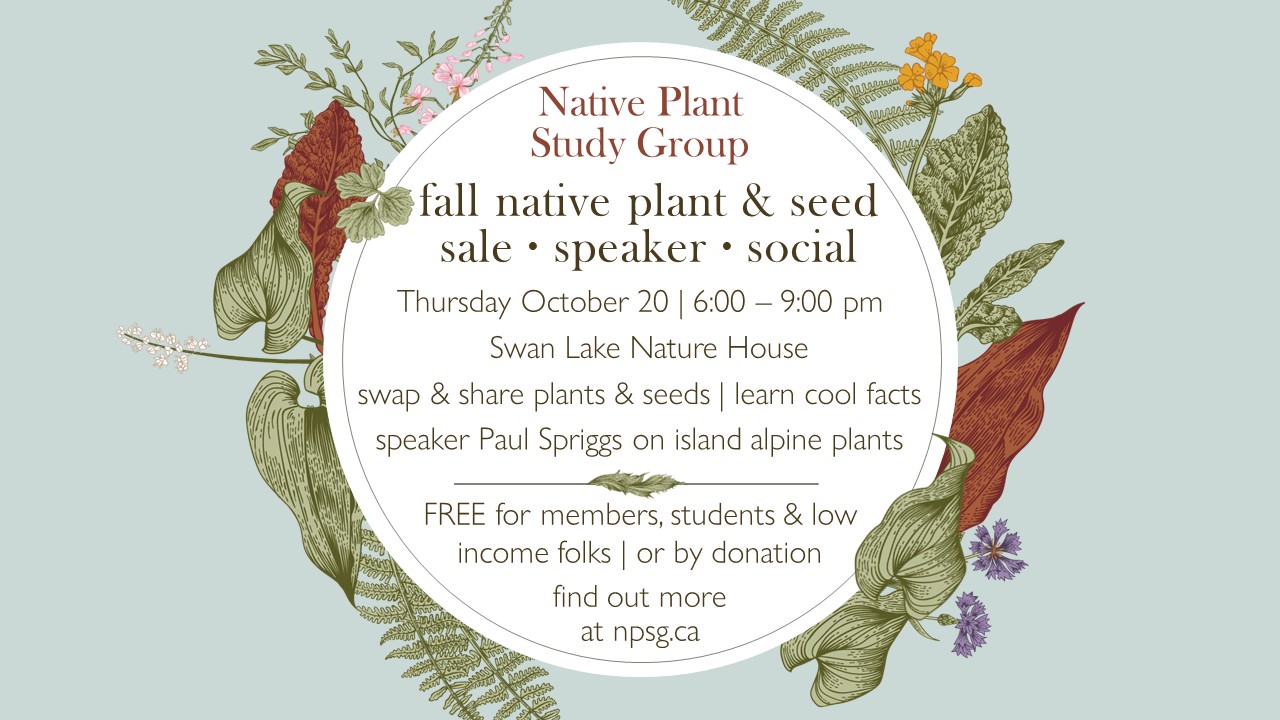 NPSG plant sale poster oct 20 22
